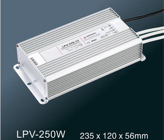 Электропитание переключения постоянн напряжения тока LPV-250W СИД водоустойчивое