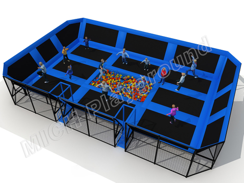 Diseño de parque de trampolín interior MICH para entretenimiento 3071A