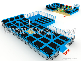 Diseño de parque de trampolín interior MICH para entretenimiento 3505A