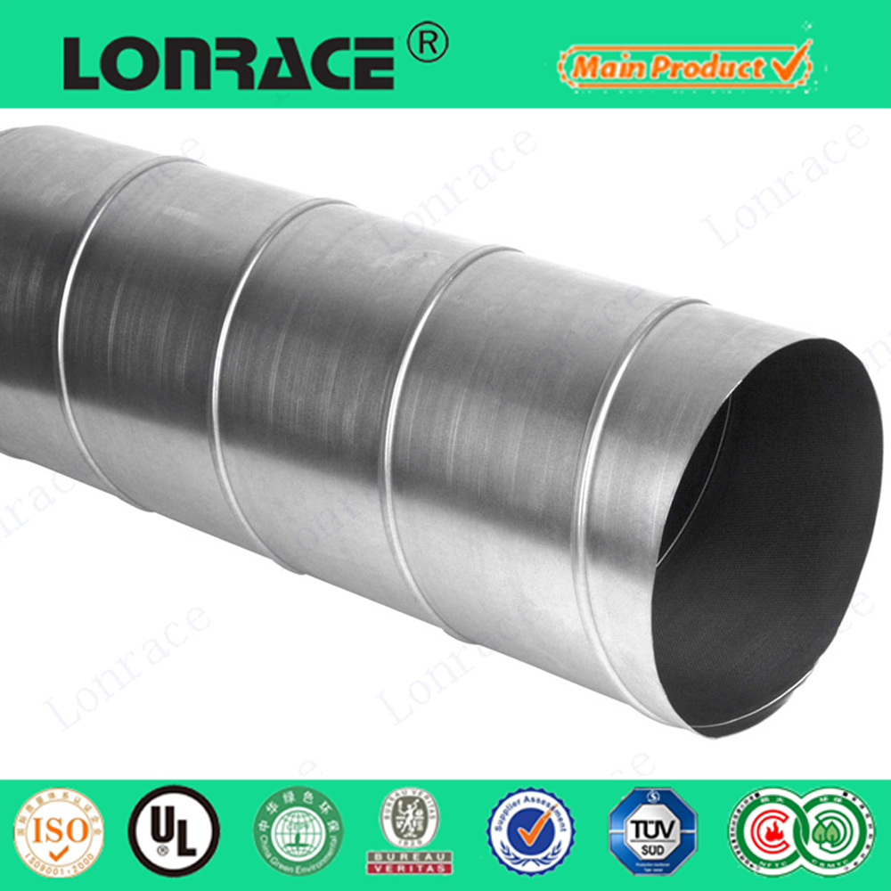 galvanized steel spiral duct-insulation pipe for gas transmission