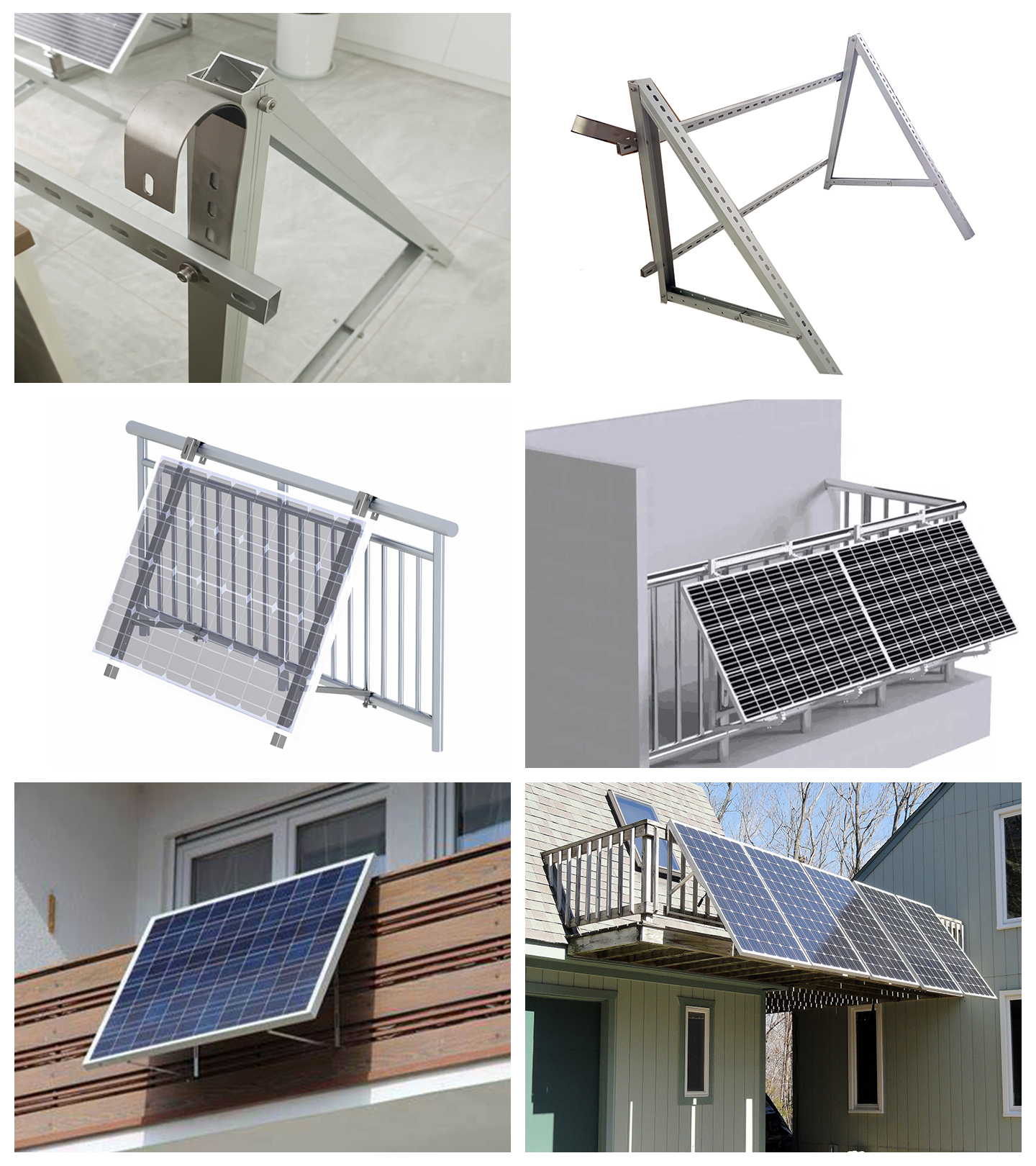 balcony solar mounting system سیستم نصب خورشیدی بالکن