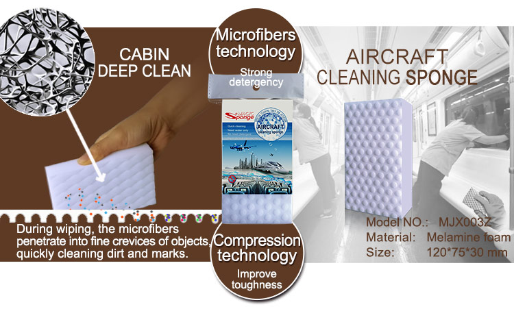 high speed rail cleaning sponge