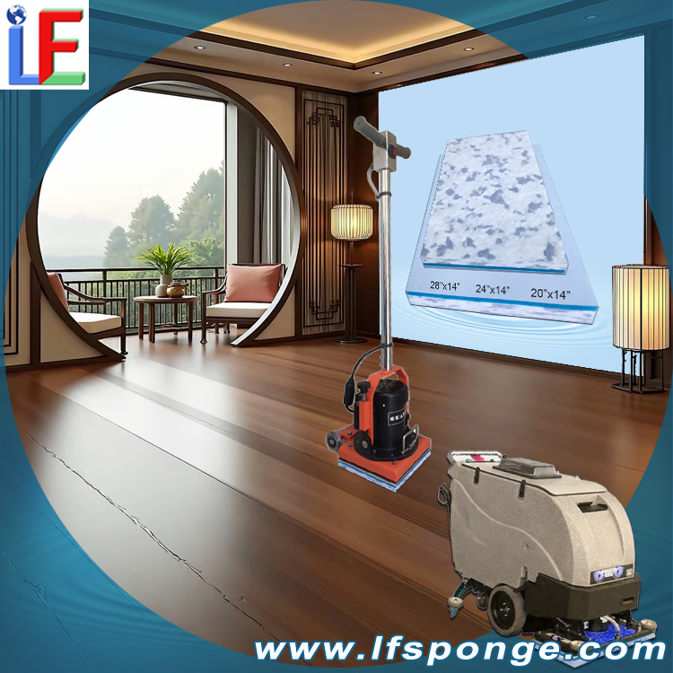 Household Floor Cleaning Fleece Combo Melamine Rectangular Pad