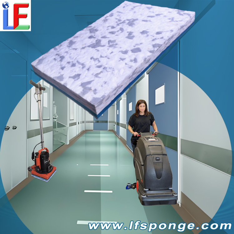 Cleanroom Floor Cleaning Fleece Combo Melamine Rectangular Pad