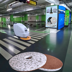 Garage Floor Cleaning Combo Melamine Pad - Solve Tire Marks, Oil Stains & Slip Hazards