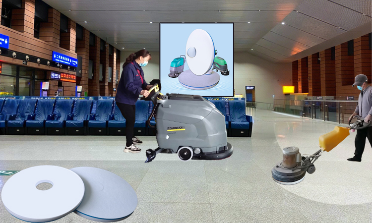 Chemical-Free Cleaning - Fleece Fabric Melamine Floor Pad for Waiting Hall Seat Surroundings Cleaning