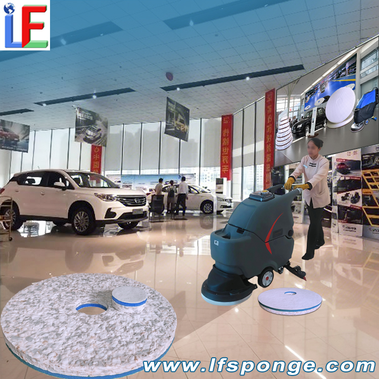 4S Store Showroom Cleaning Fleece Combo Melamine Floor Pad