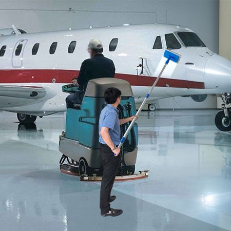 Fleece Combo Melamine Floor Pad | For Rotary Floor Scrubbers & Aircraft Maintenance Cleaning