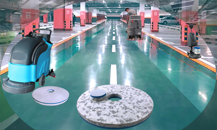 Anti-Deviation & Non-Shedding - Garage Floor Cleaning Scrubber Pad - Fleence Fabric Combo Melamine Floor Pad.jpg
