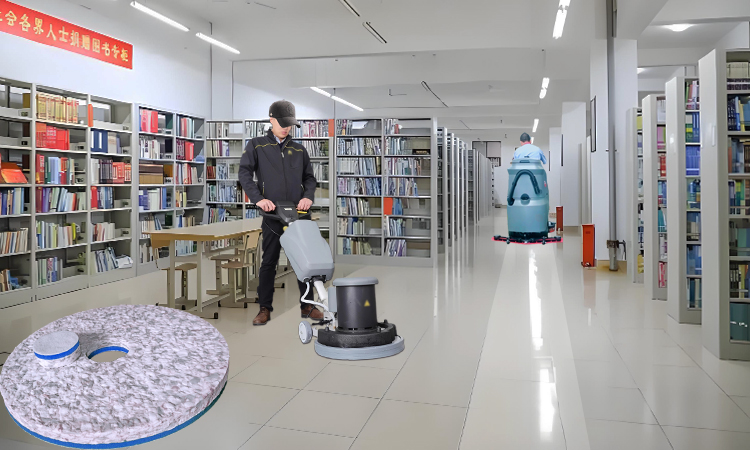 Anti-Wear & Anti-Slip Groove Protection Pad for Library Lounge Area Anti-Slip Tiles - Fleence Fabric Combo Melamine Floor Pad.jpg