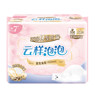Goodcare+7®云样泡泡柔棉超熟睡338mm卫生巾4片装