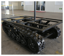  Electric Hydraulic Rubber Track Chassis Stainless Steel Remote Automatic Control Chassis