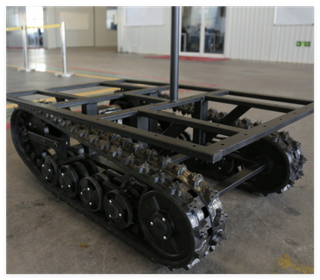  Electric Hydraulic Rubber Track Chassis Stainless Steel Remote Automatic Control Chassis