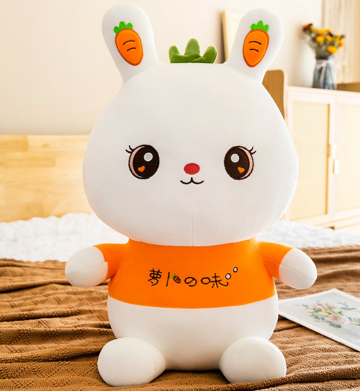 Carrot Rabbit/ Pillow, Doll, Sleeping Pillow, Birthday Gift