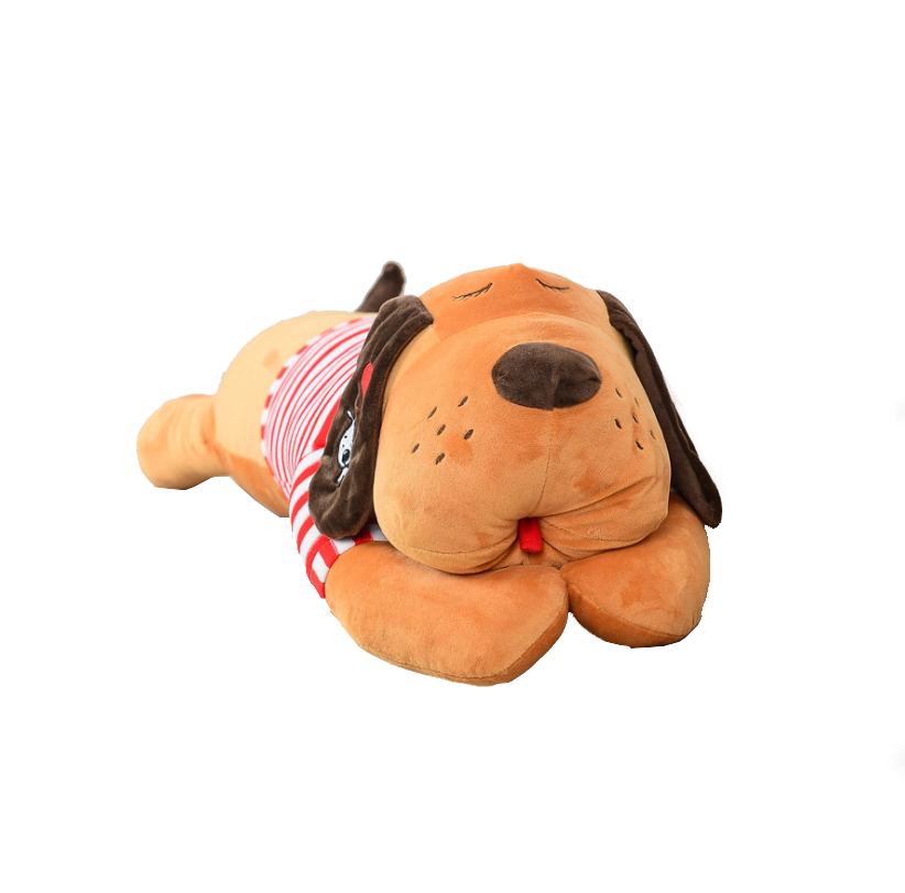 Striped Dog/ Pillow, Doll, Sleeping Pillow, Birthday Gift