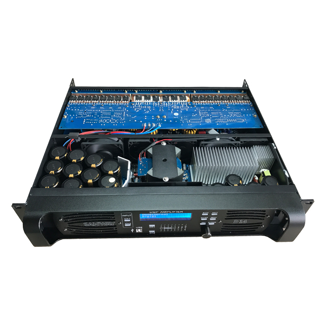 Amplificateur de puissance réseau stéréo D14 7000W DSP avec fonction Wifi
