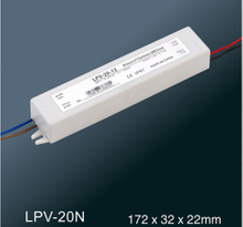 Fuente de alimentación impermeable de la conmutación del voltaje constante de LPV-20N LED