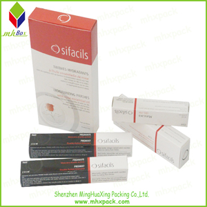 可定制的商标图案印刷口红包装化妆品卡纸盒