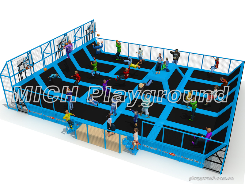 MICH ออกแบบสวนสนุก Trampoline ในร่มสำหรับสวนสนุก 3511A