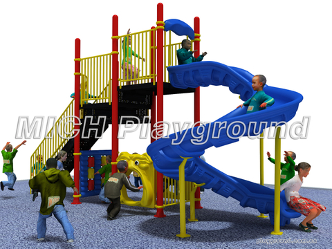 Anak-anak bermain di luar ruangan permainan outdoor
