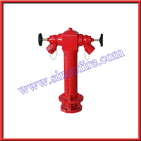 2 way 4 inch BS standard pillar fire hydrant prices with valve