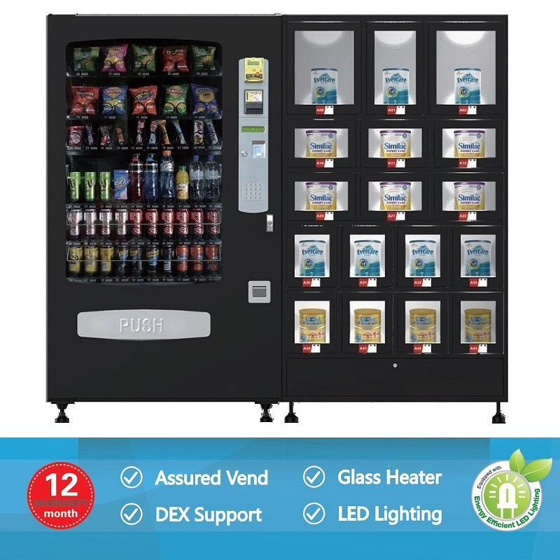 VCM-5000&BV-1700 Combo Vending Machine