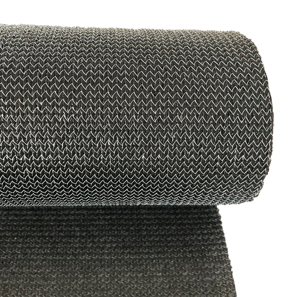 Neta de sombra impermeable negra de 320 gsm para patio