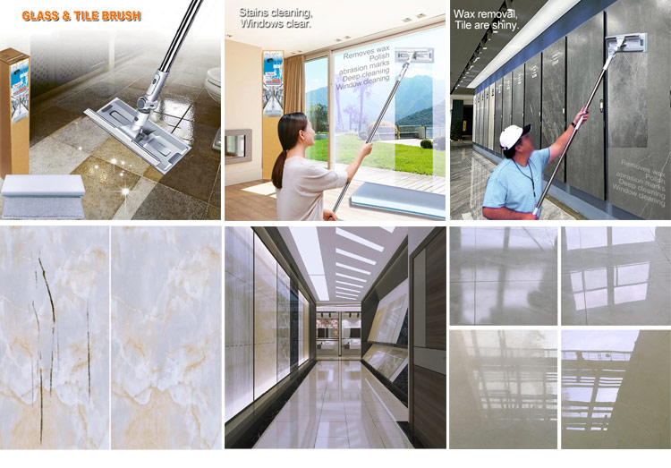 glass tile dewaxing brush