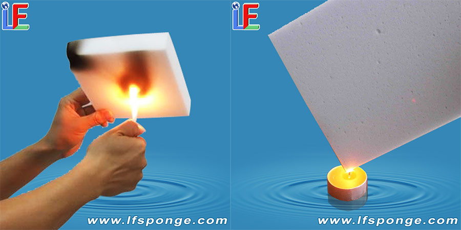 Fireproof melamine foam