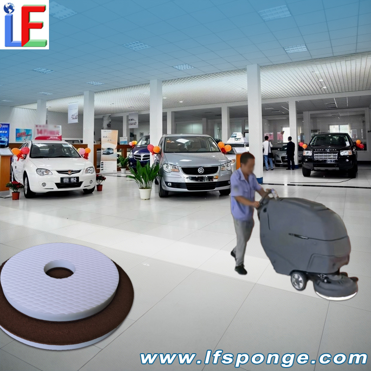 4S Shop Floor Scrubber Cleaning Pad – Compressed Melamine Cleaning Pad