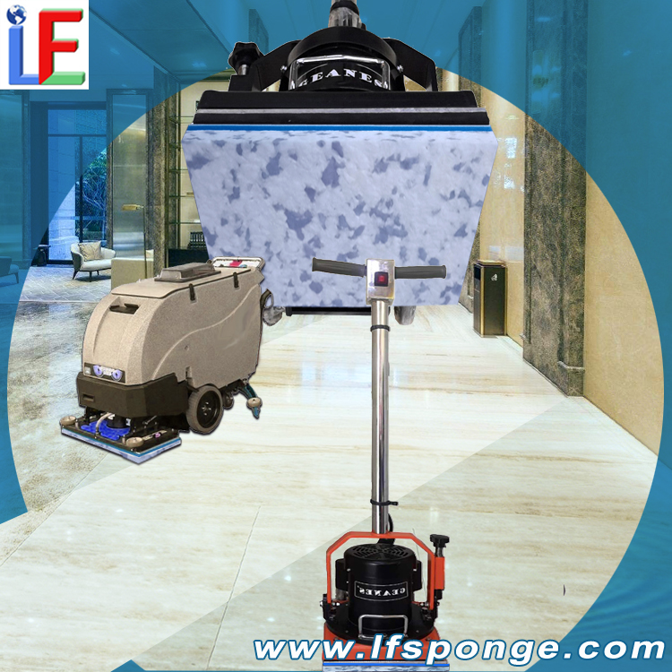 Office Building Floor Cleaning Fleece Combo Melamine Rectangular Pad