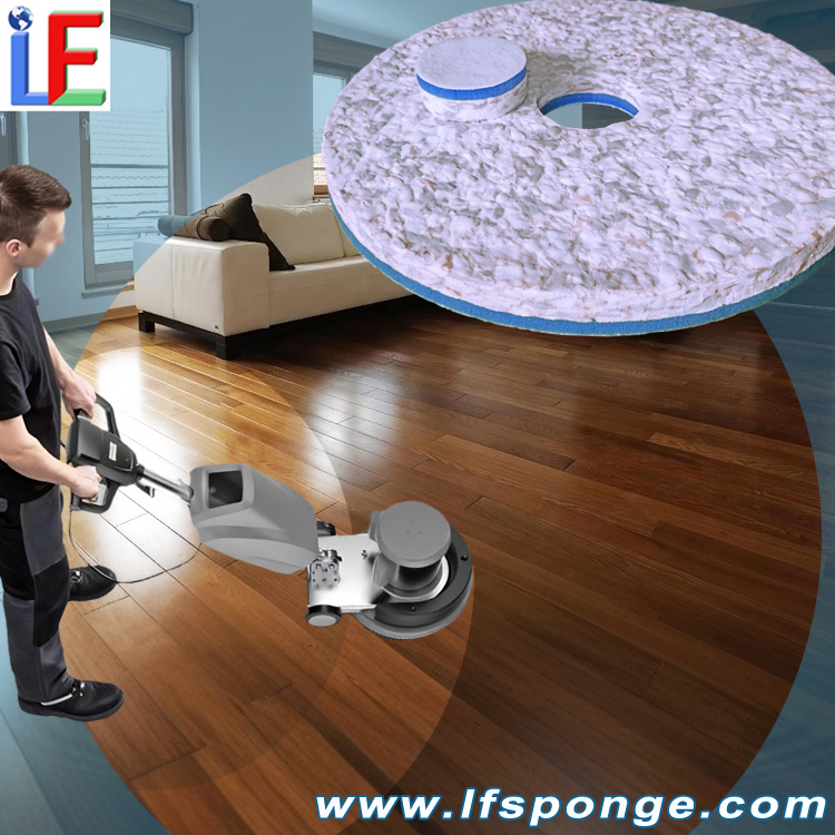  Household Cleaning Rotary Scrubber Fleece Combo Melamine Floor Pad