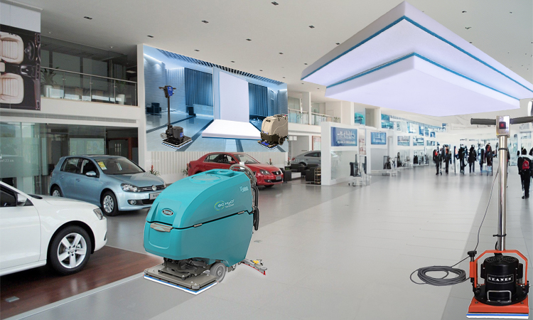 Fine Scratch Repair for 4S Store Show Car Passages - 4S Store Floor Cleaning Scrubber Pad - Fleece Fabric Melamine Square Floor Pad.jpg