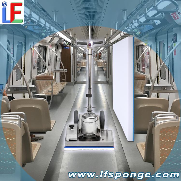 Metro Car Floor Cleaning Fleece Melamine Square Floor Pad