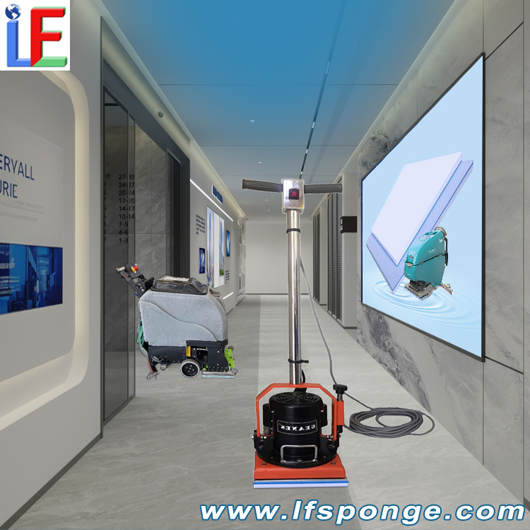 Corridor Floor Cleaning Fleece Melamine Square Pad