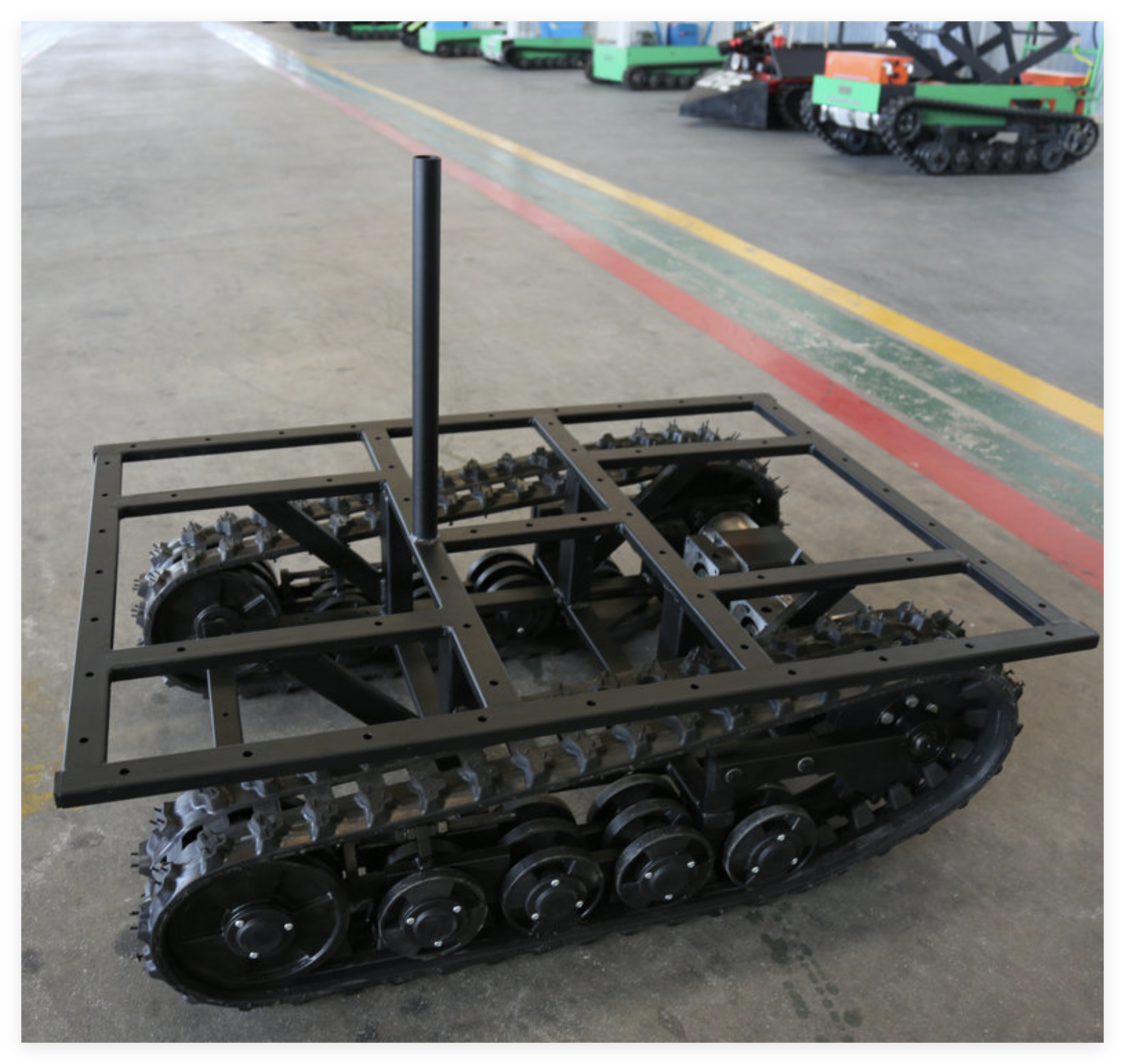  Electric Hydraulic Rubber Track Chassis Stainless Steel Remote Automatic Control Chassis