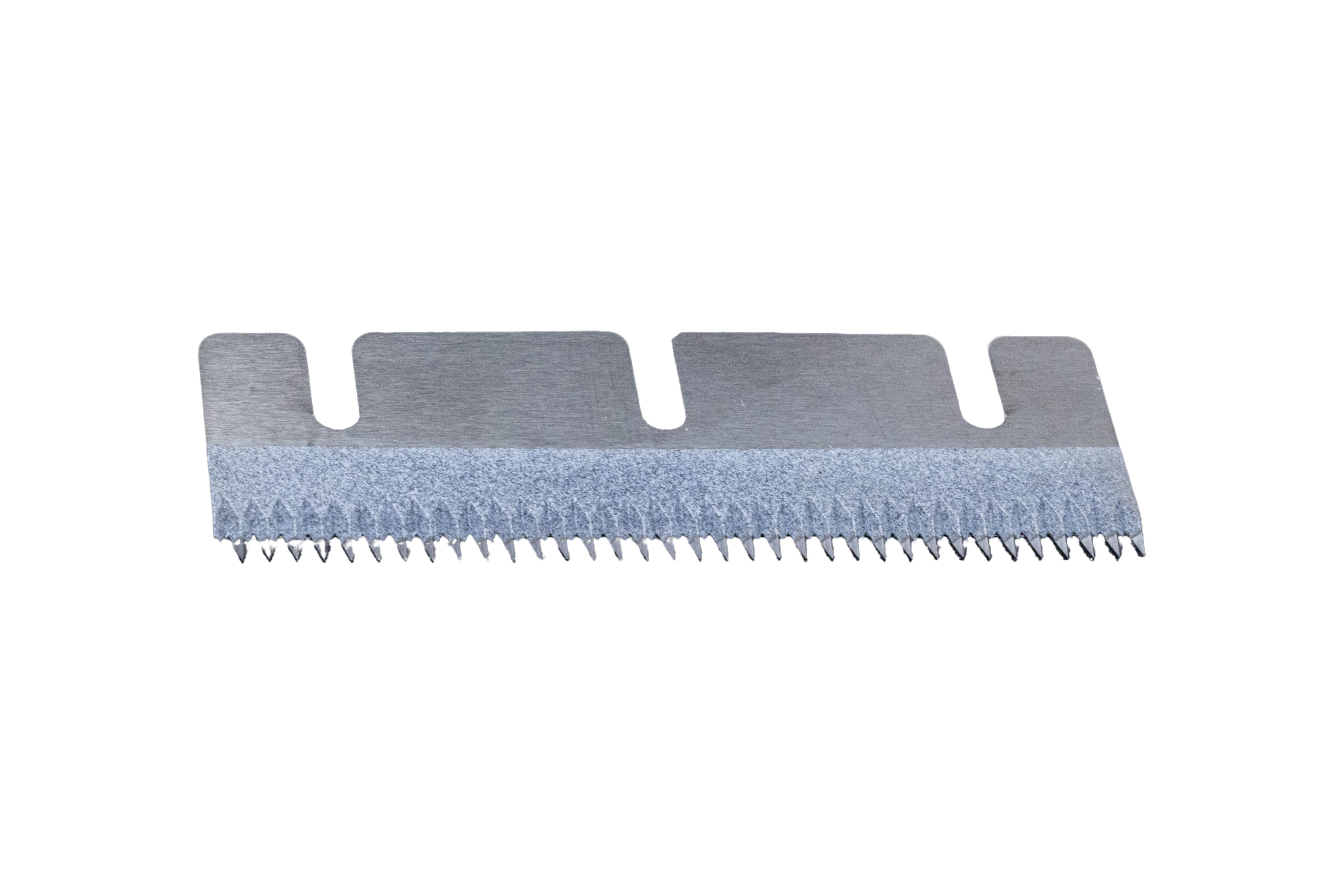 Food packaging material cutting blades