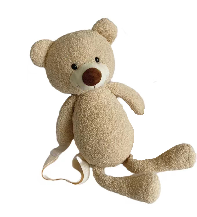 Bear Plush Toy Backpack Plush Handbag Plush Diagonal Bag