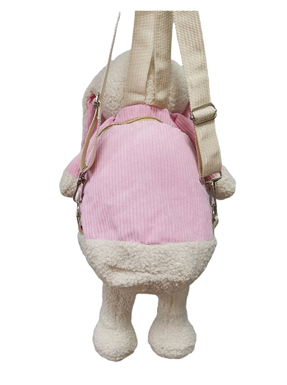 Pink Rabbit Plush Toy Backpack