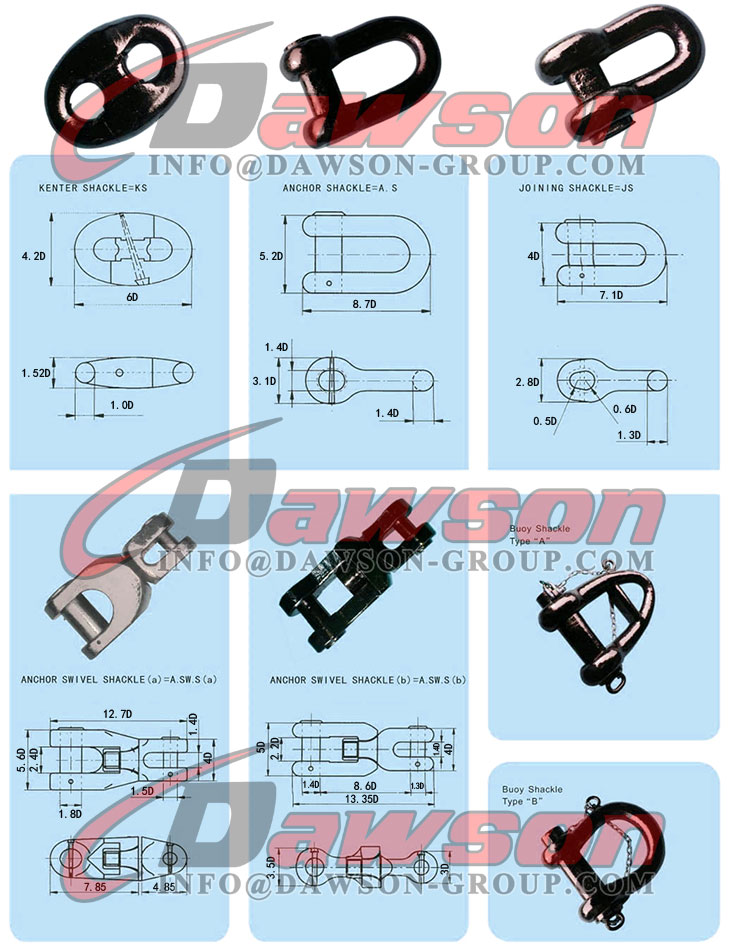 Chian de anclaje y accesorios - Dawson Group Ltd. - Fabricante, proveedor y f&aacute;brica de China