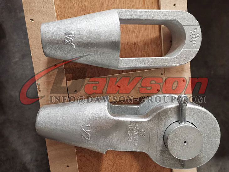 Z&oacute;calos cerrados de acero de alta resistencia para cable de acero DG-417, Z&oacute;calos abiertos para cable de acero DG-416 - Dawson Group Ltd. - Fabricante, proveedor y f&aacute;brica de China