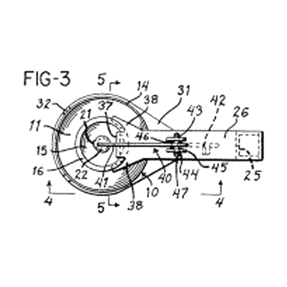 operating handle for aerosol containers