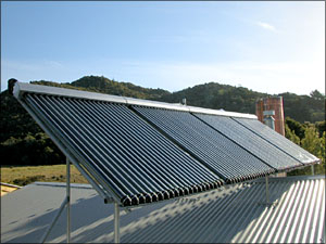 Tubo de vacío residencial de aluminio calentador de agua solar