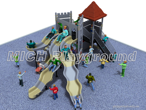 Kinder im Freien Vergnügungspark Spielplatz Spielzeug