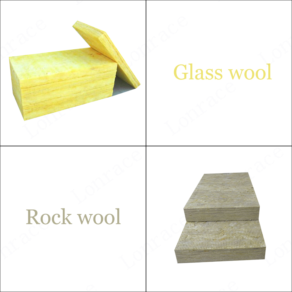 Difference between glass wool and rock wool