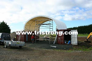 8m Wide Container Shelter, Container Canopy, Tent, Container Cover (TSU-2620C/2640C)