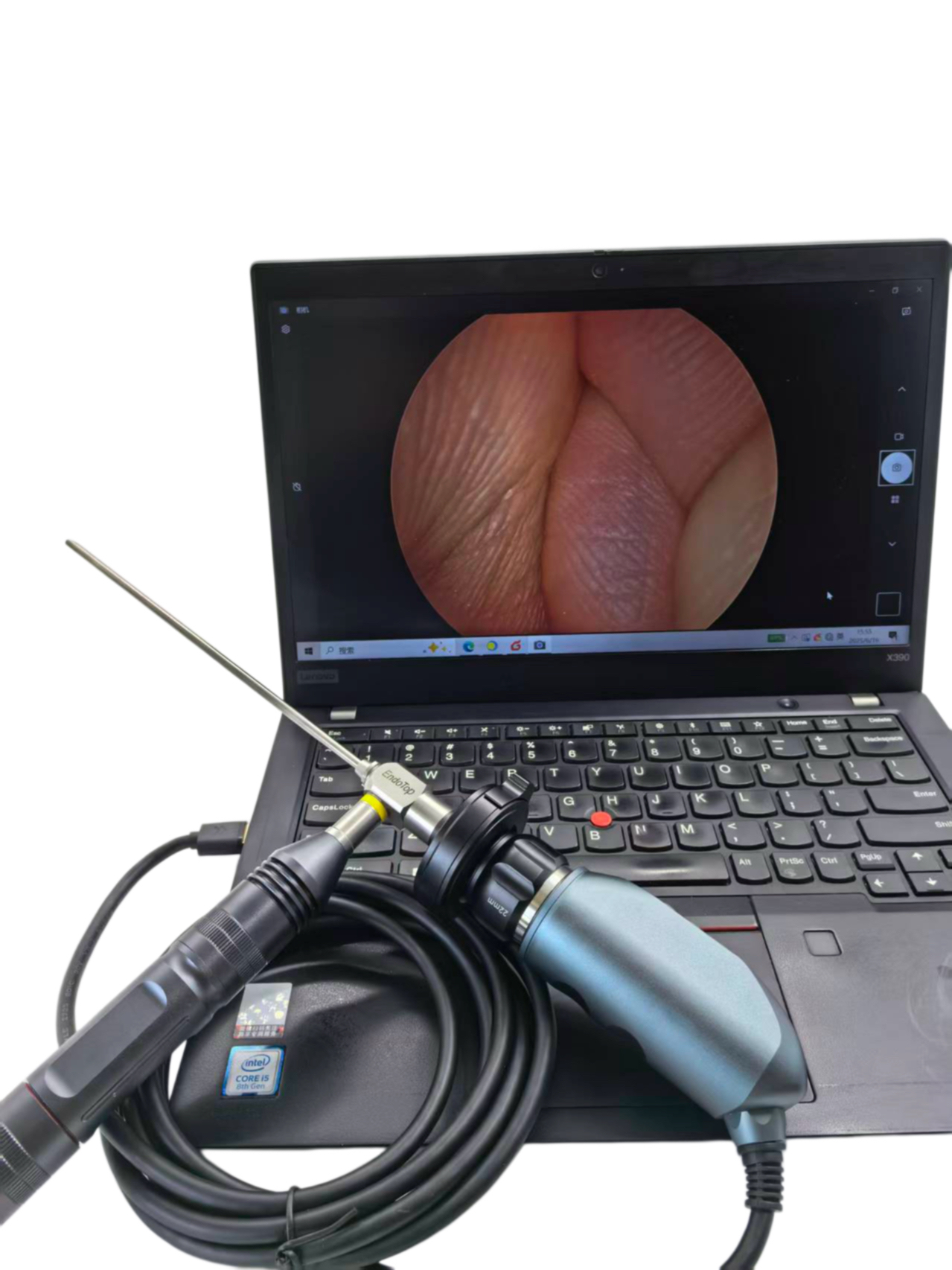 Portable Endoscope LED Light Handle / Light Source 10W Rechargeable Battery