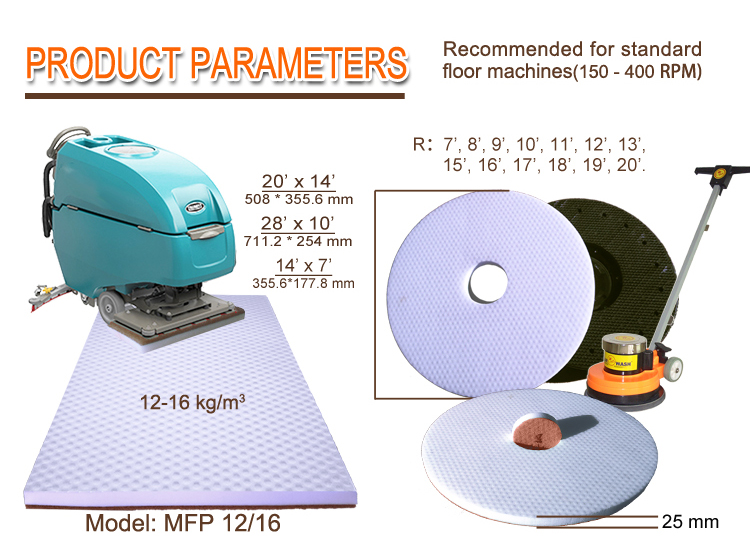 melamine floor pad product