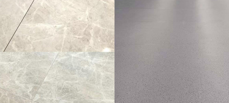 The abrasive particles in scrubbing pads are relatively coarse