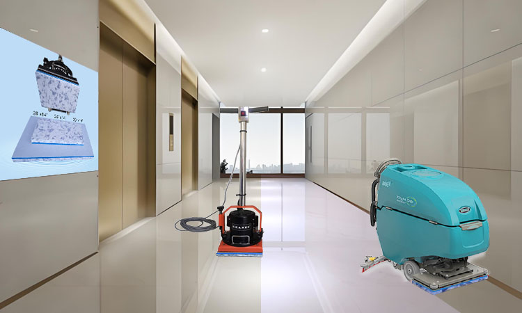 Aisle Floor Cleaning Scrubber Pad - Fleece Fabric Composite Combo Melamine Rectangular Floor Pad.jpg